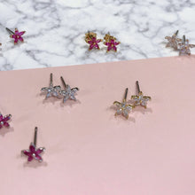 Load image into Gallery viewer, Bluet Flower Studs - Origami Jewels