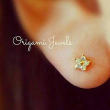 Load image into Gallery viewer, Mini Flower Studs - Origami Jewels