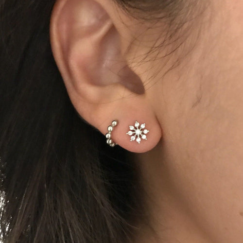 Snowflake Studs - Origami Jewels