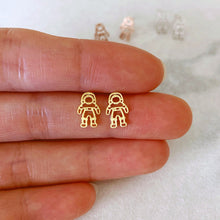Load image into Gallery viewer, Tiny Astronaut Earrings - Origami Jewels