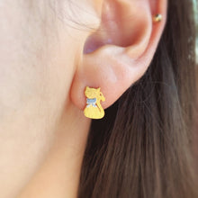 Load image into Gallery viewer, Kitten Earrings - Origami Jewels