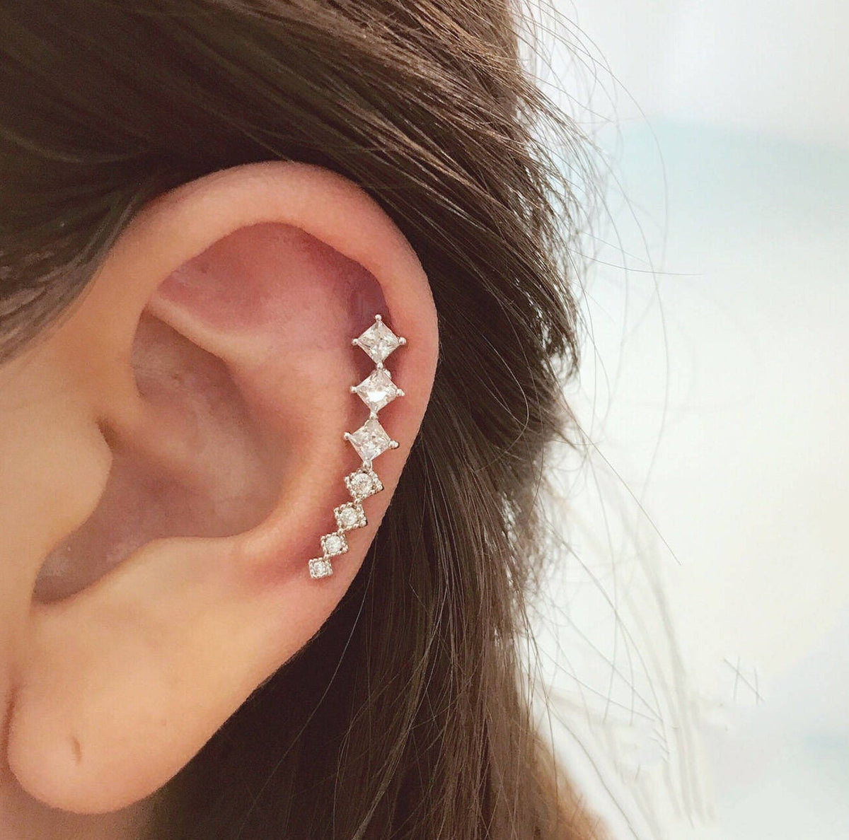 Bold Curved Earring – Origami Jewels