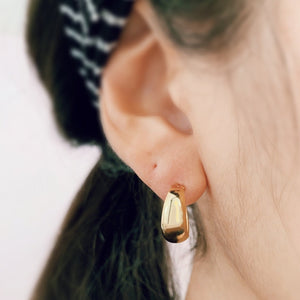 Wide Hoop Earrings - Origami Jewels