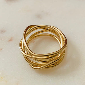 Stacked 16g Wire Ring - Origami Jewels