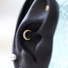 Load image into Gallery viewer, Crescent Moon Cartilage Earring