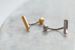 NEW! || Small Bar Navel Ring, Floating Belly Ring, dainty bar navel ring, gold bar belly rings, simple belly rings, dainty belly jewelry