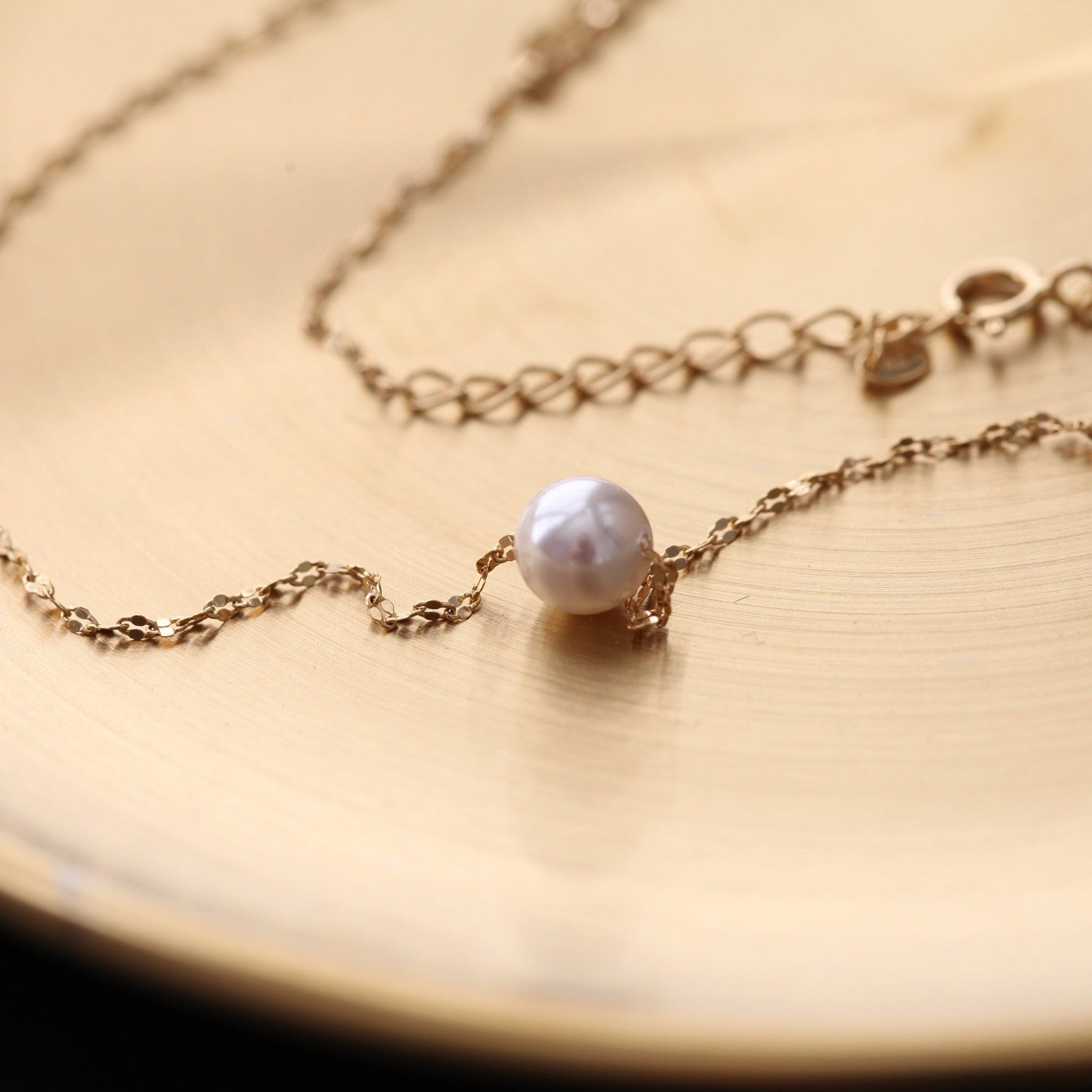 3.5mm Pearl Necklace Dainty White Cultured Round Small Tiny Freshwater Seed  | eBay